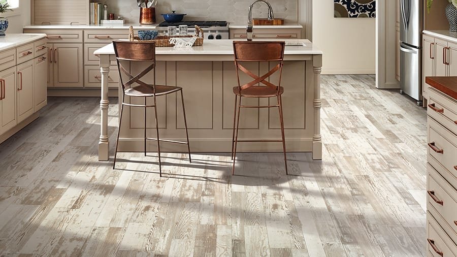 Laminate flooring in a family living area